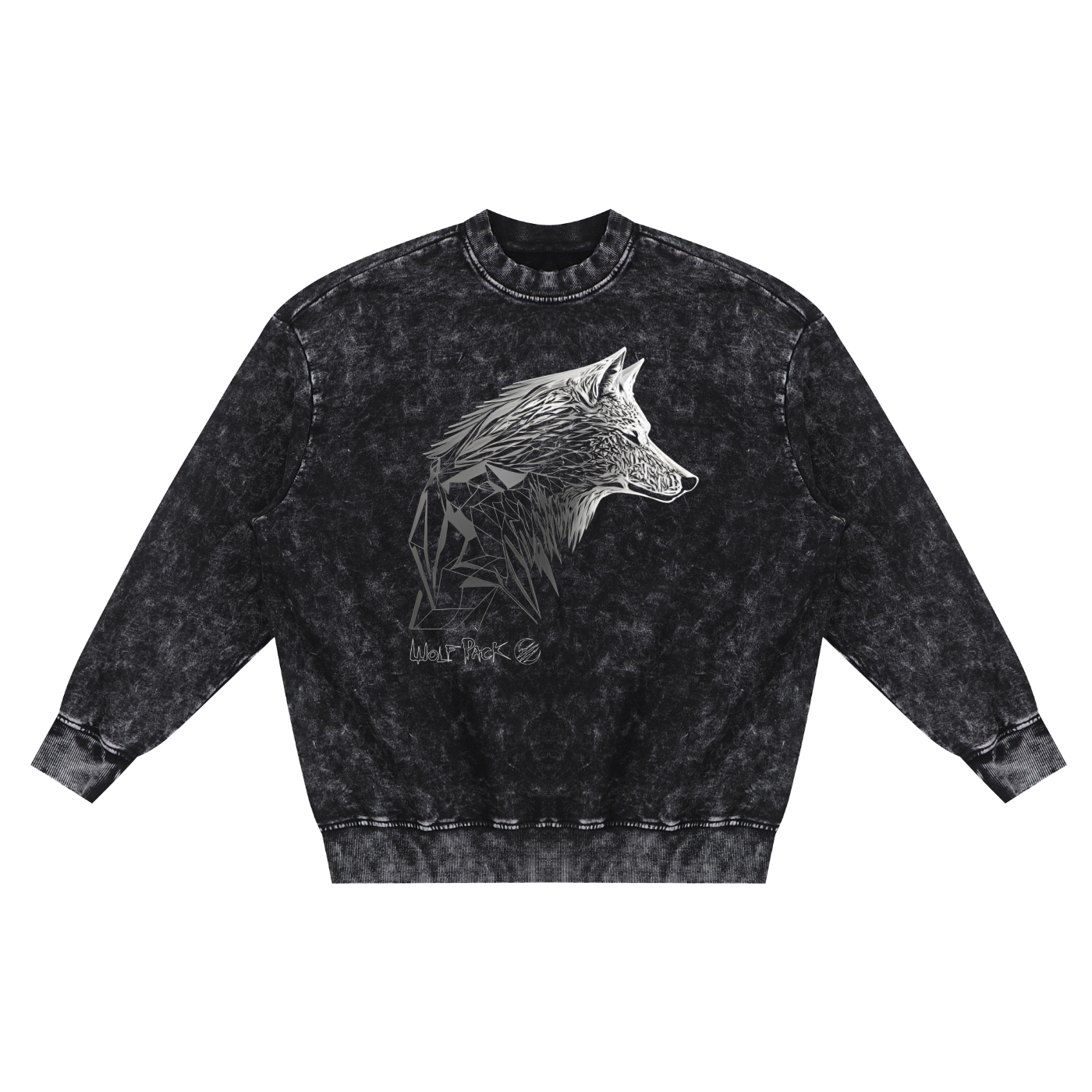 Snow Washed Hand-Frayed Sweatshirt